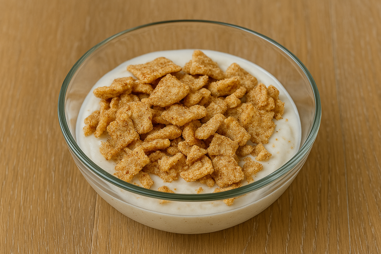 No Bake Cinnamon Toast Crunch Protein Cheesecake