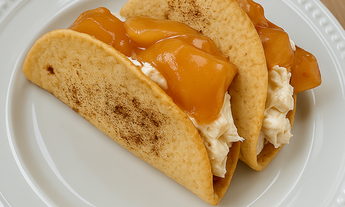Apple Cheesecake Tacos