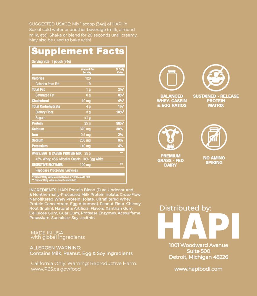 
                      
                        [Single Serve Packet] HAPI Peanut Butter-Marshmallow Cookie
                      
                    