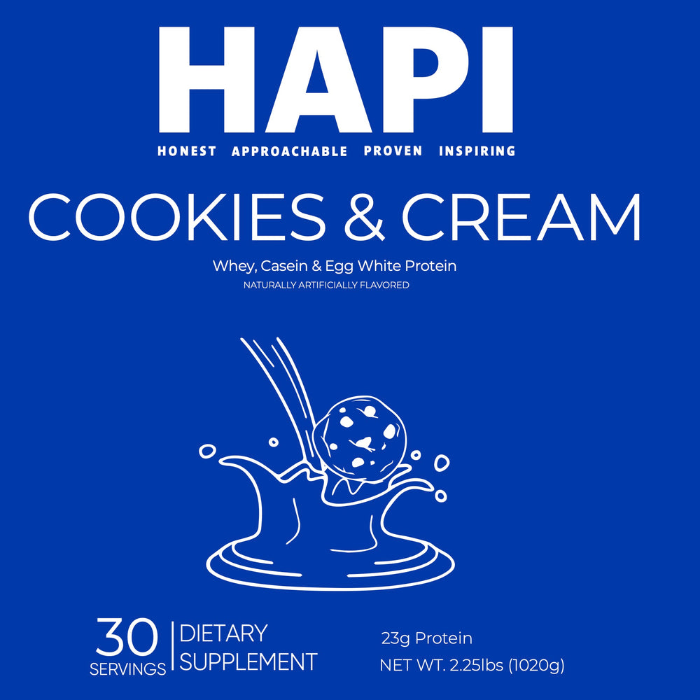 
                      
                        HAPI Cookies & Cream Protein
                      
                    
