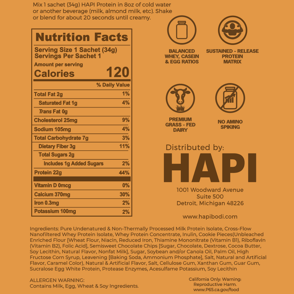 
                      
                        [Single Serve Packet] HAPI Cookie Dough
                      
                    
